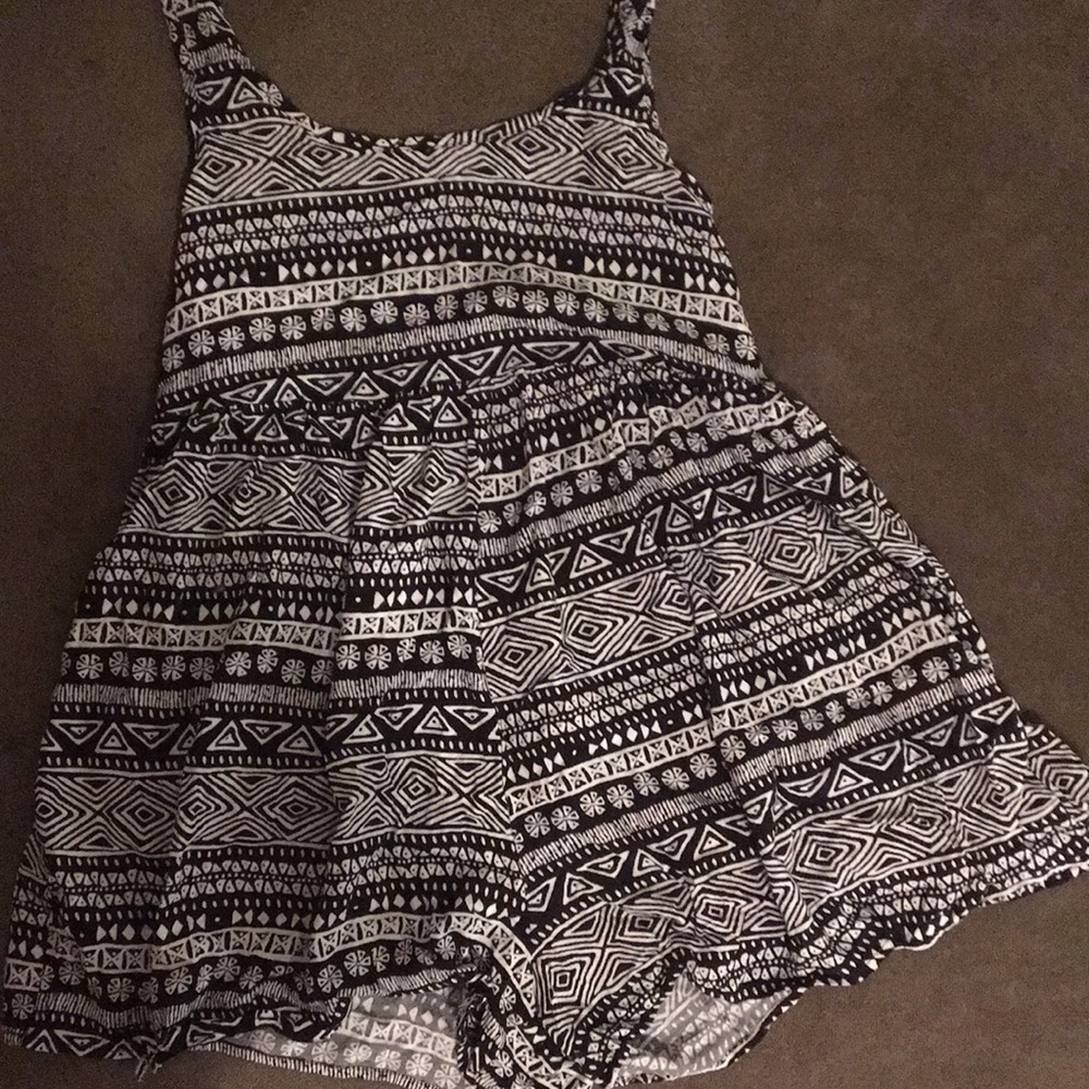 Black and white romper